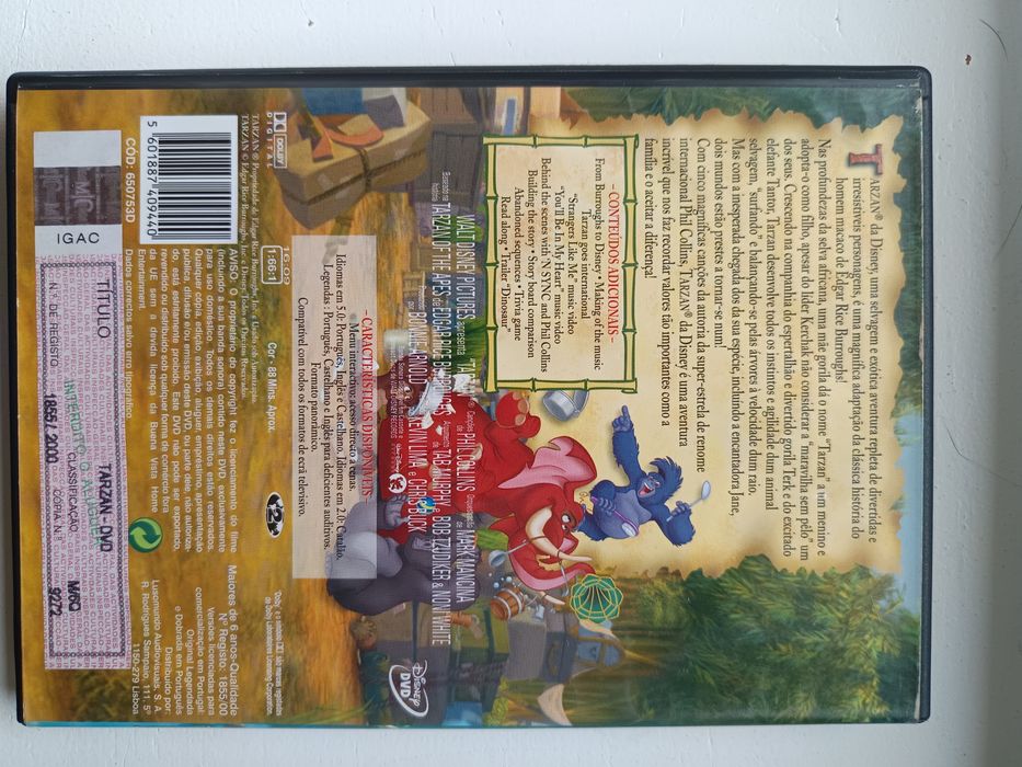 DVD Disney o Tarzan
