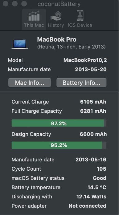 Apple MacBook Pro Retina 13" Early 2013 / 256 ГБ SSD | 8 ГБ RAM