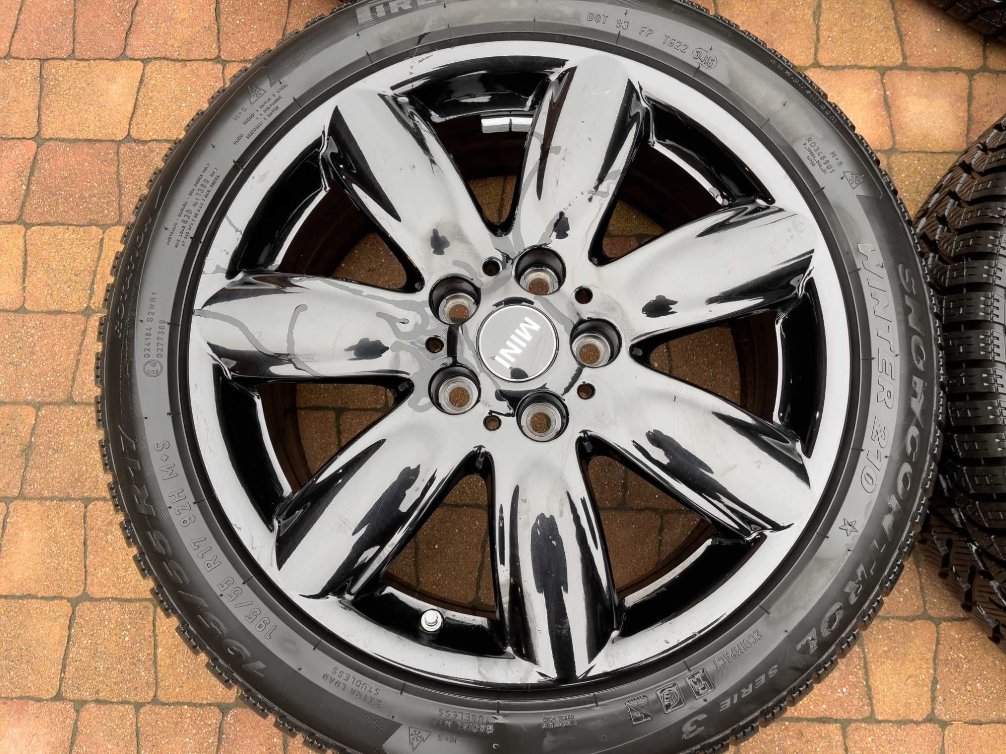 3640. Alufelgi 17" Mini Clubman BMW oryginalne czarne 5x112 7J ET47