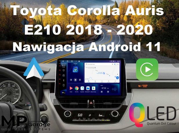 Nawigacja Toyota Corolla/Auris E210 Android11 CarPlay/AA 4G LTE Qled