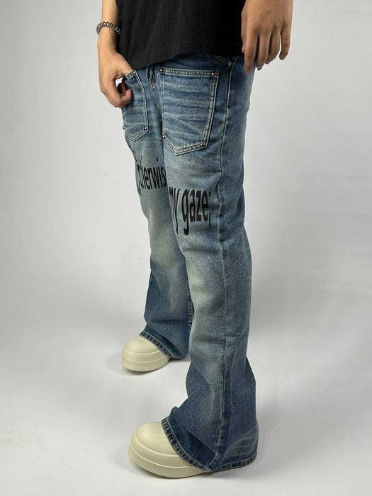 ARCHIVE Flared джинси faded джинсы синие сині клеш кльош архив S M L