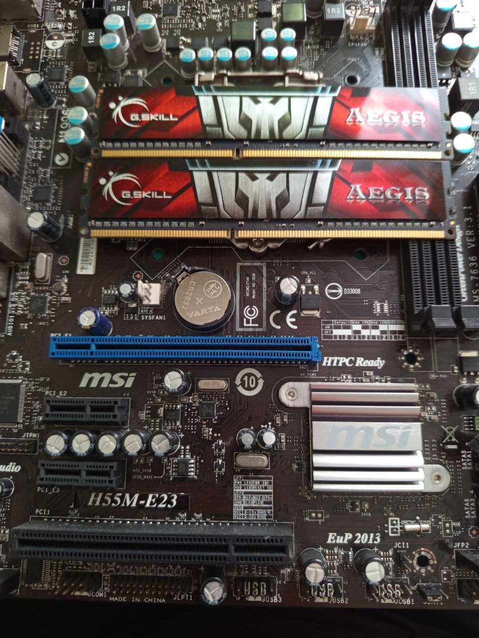 материнка H55M-E23 + i7 860 + 8GB DDR3 G.Skill 1600