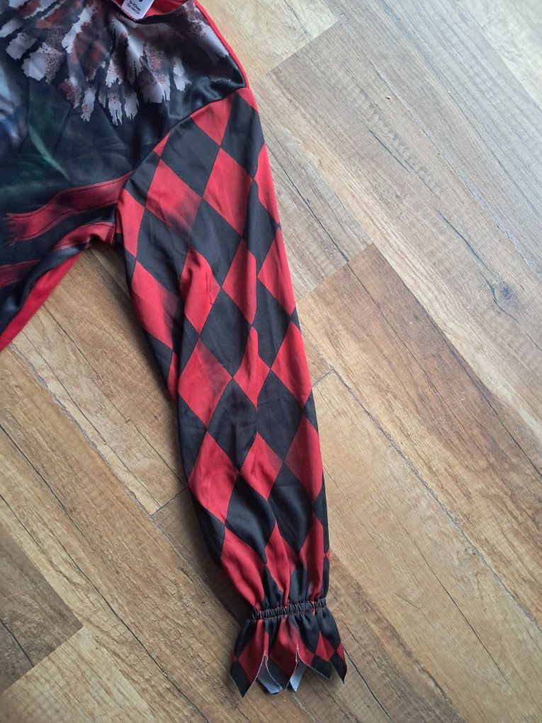Clown 134 140 przebranie 9 10 joker klaun haloween karnawał bal