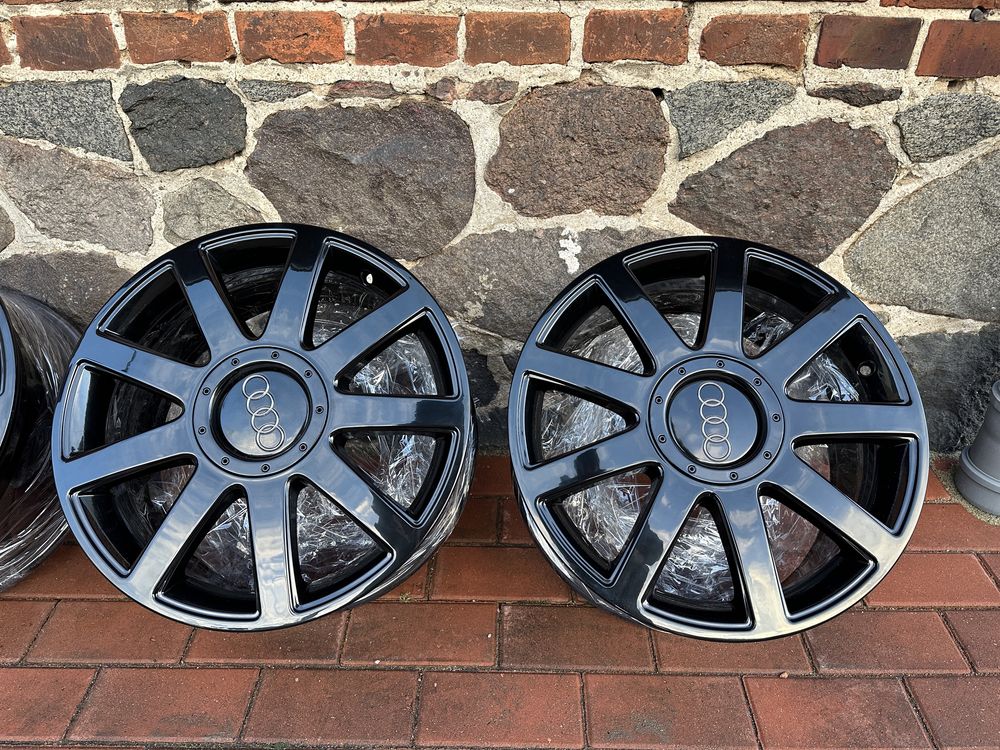 Alufelgi 5x112 17 Audi A4 A6 A3 czarny polysk letnie zimowe felgi kola