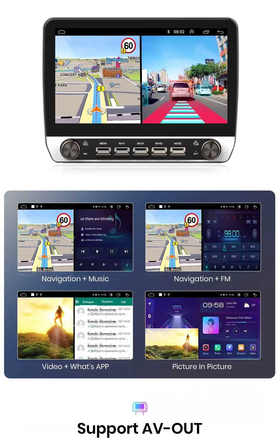 Rádio Android Citroen C4L DS4 de 2012-17 CARPLAY WIFI GPS 2/32GB novo