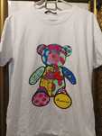T-shirt damski biały z misiem