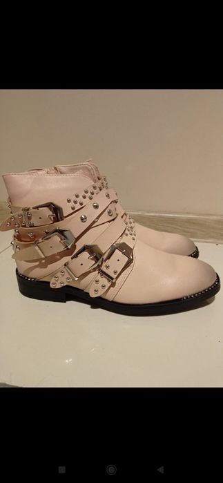 Piękne sztyblety botki zdobione 41(26cm)