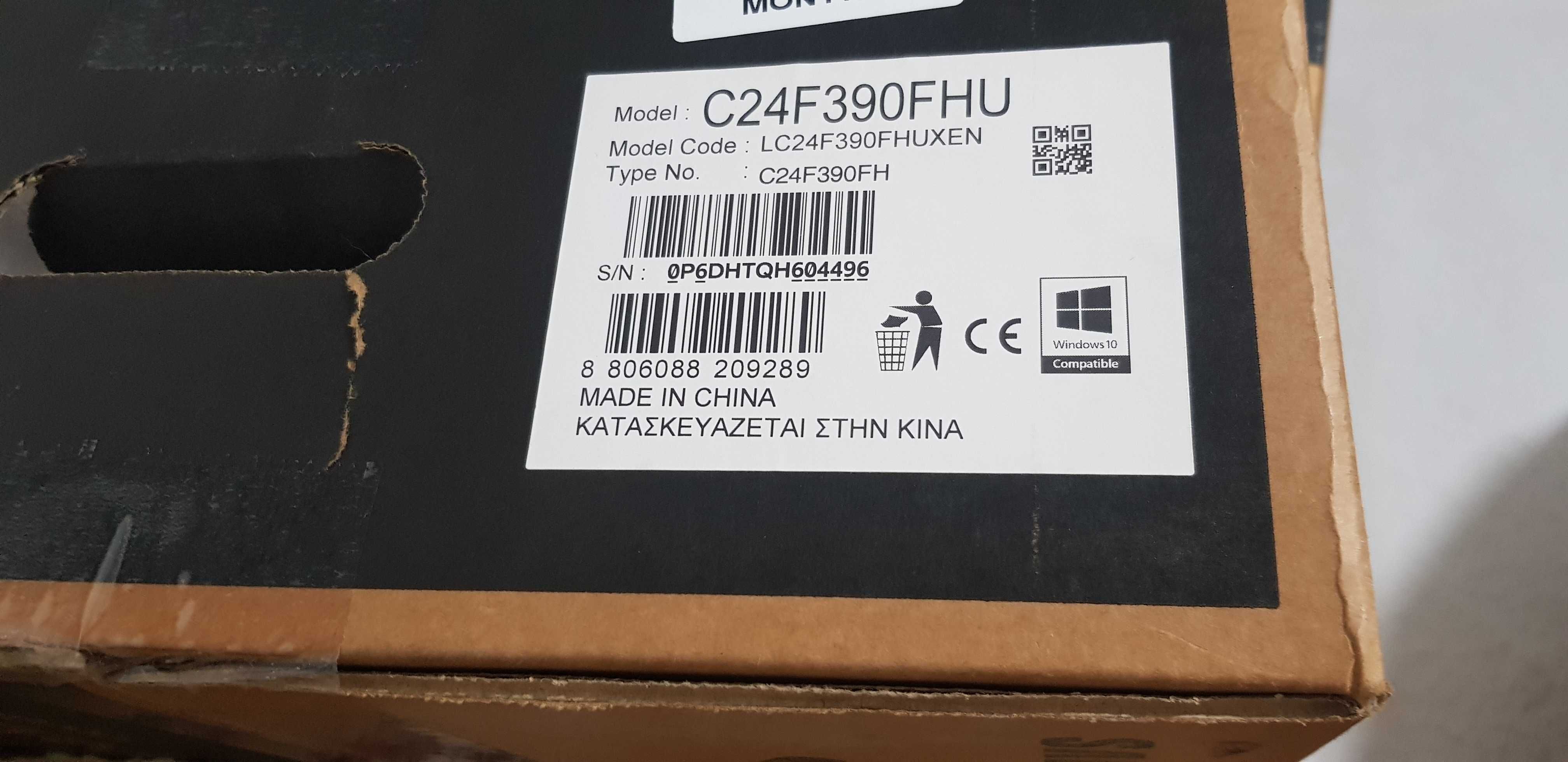 Monitor Samsung C24F390FHU curvo como novo