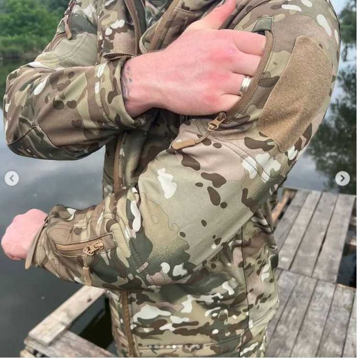 Форма мультикам тактична Всесезонна / Военная форма Фліс Олива Койот