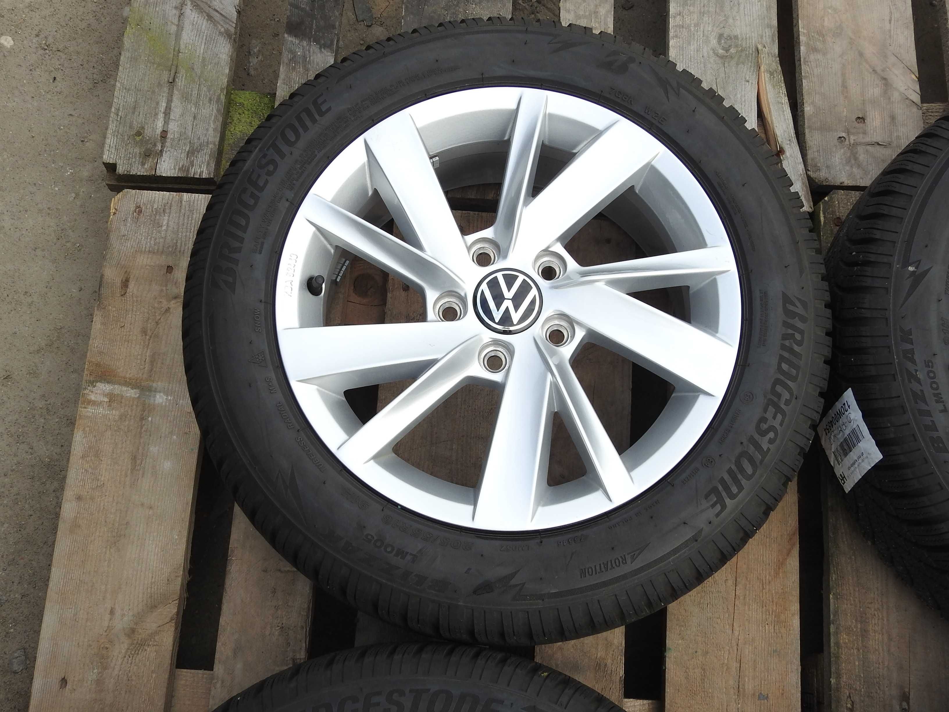 4×Alufelgi VW OE 6,5J 16" 5x112 ET 46 21rok 5H0 JAK NOWE !!!