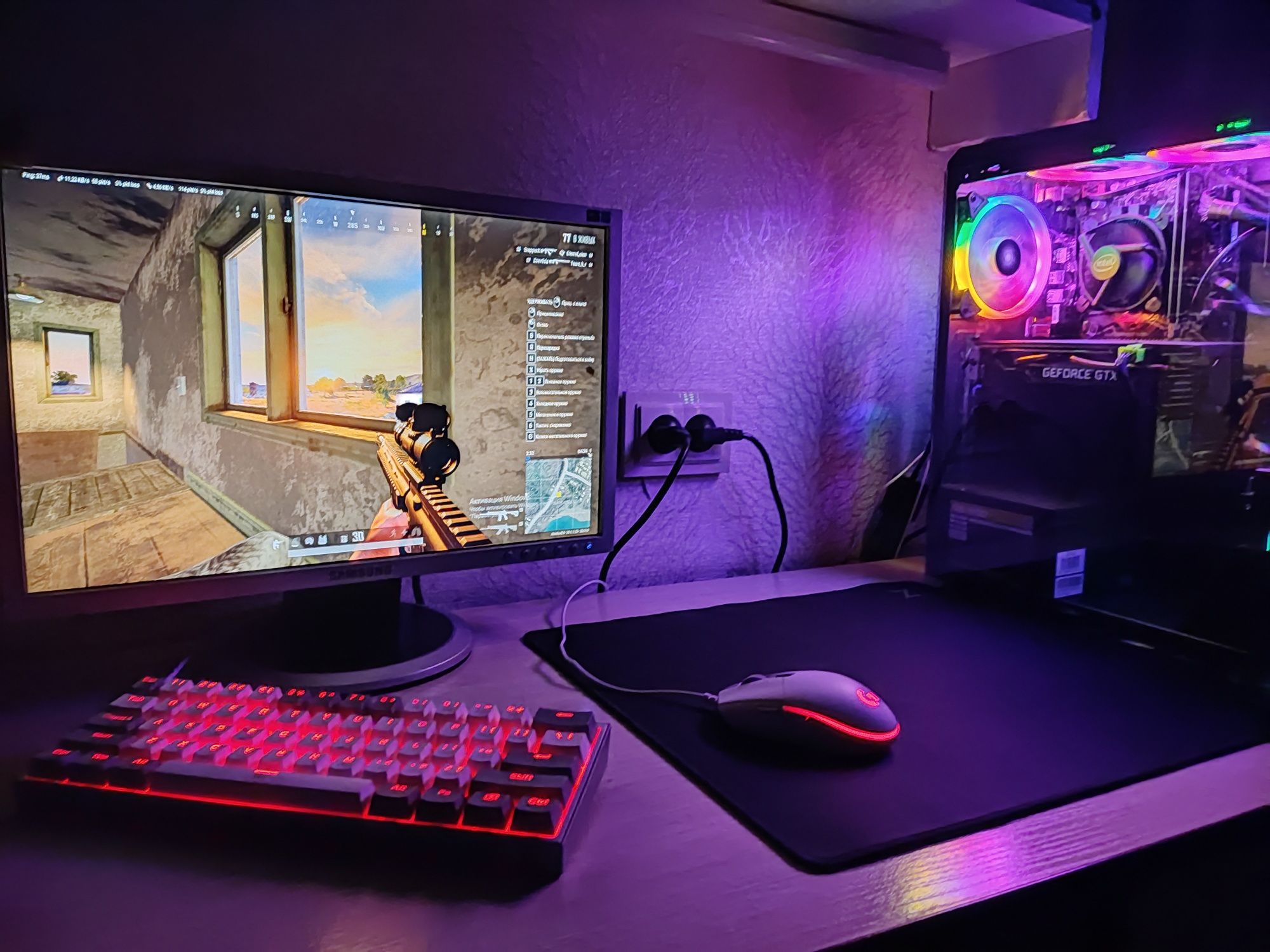 Клавіатура red dragon fizz 617 rgb + мишка lg 102