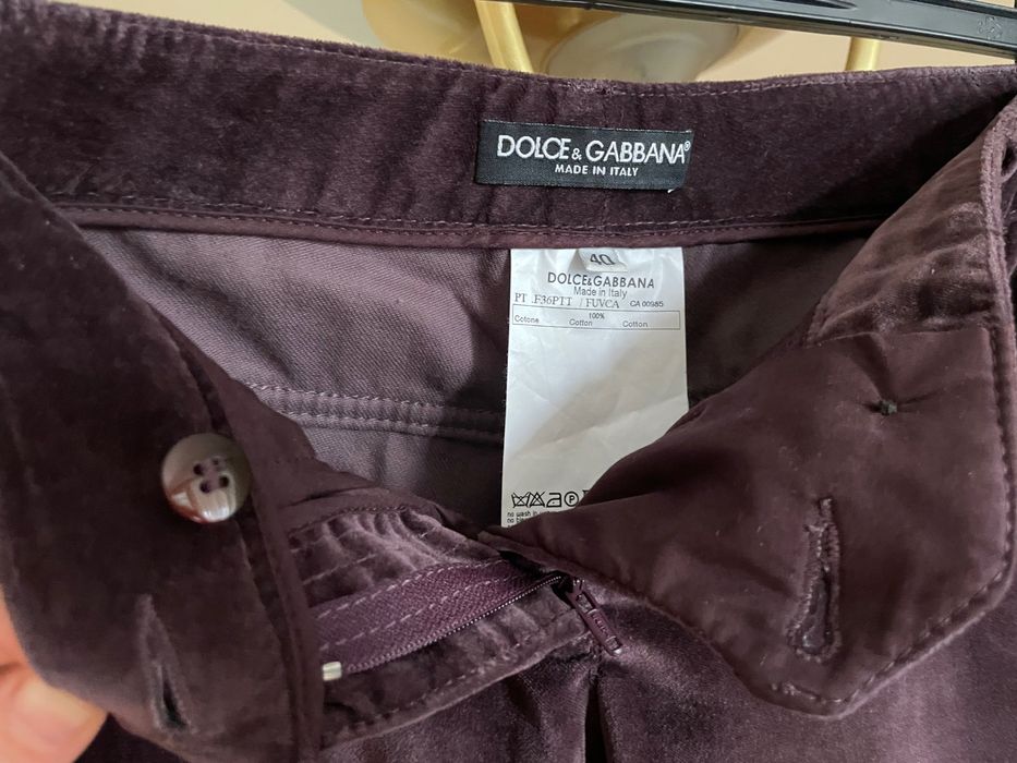 Бархатные брюки Dolce&Gabbana s-m оригинал
