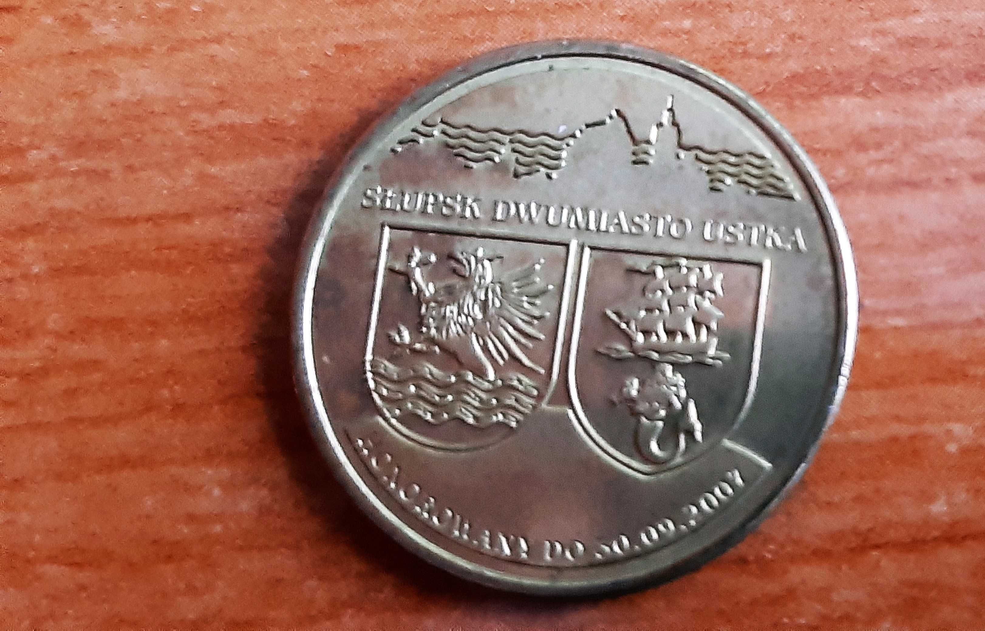 Moneta 4 Słupie - lokalny dukat z ratuszem