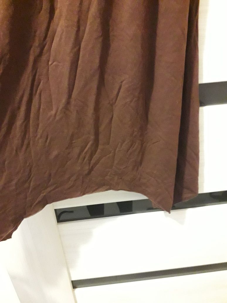 Sukienka brązowa  na ramiaczkach na lato plaze duzy dekold no boundari