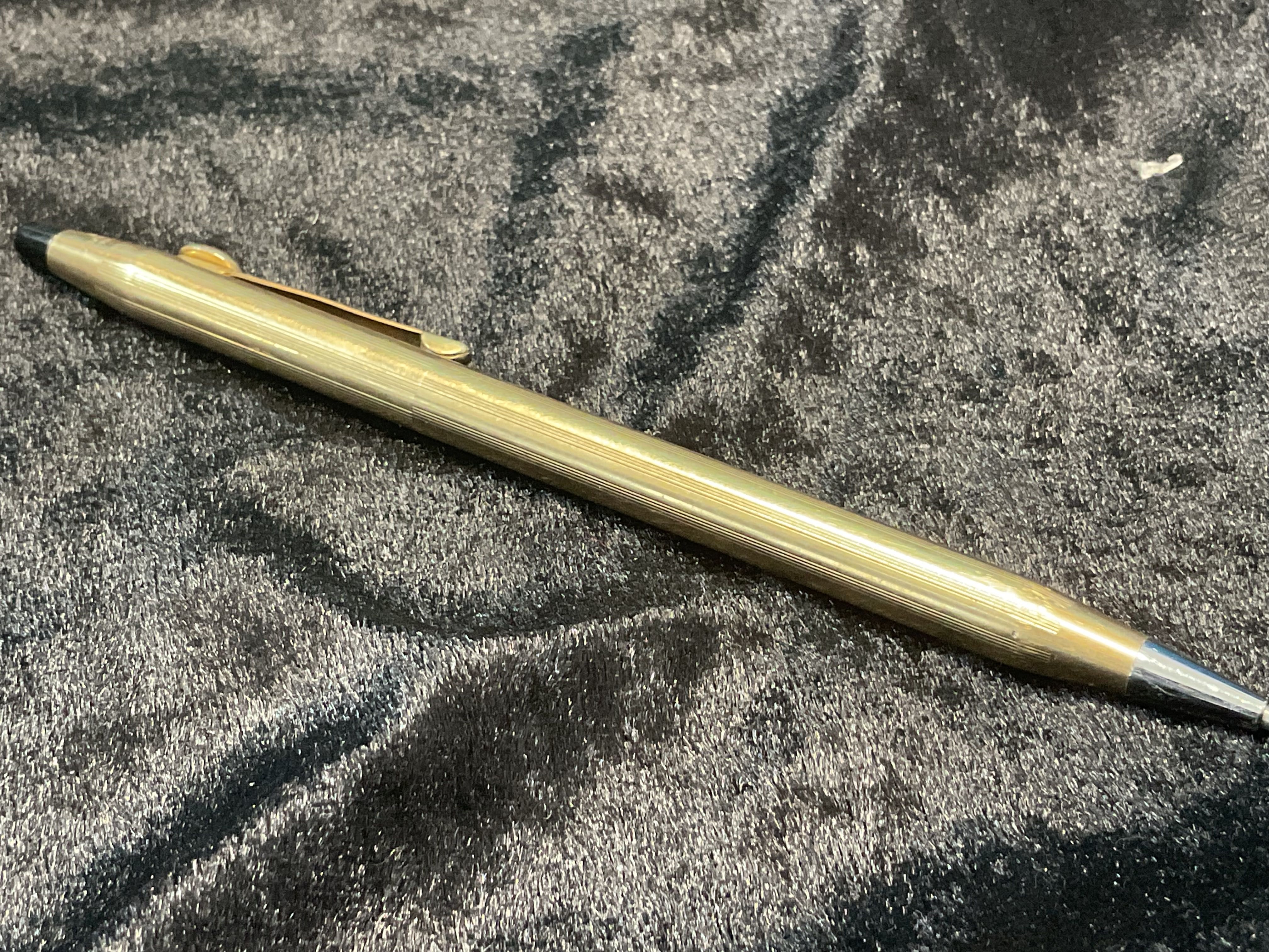 Lapiseira Cross 13 cm rolled gold 10 k