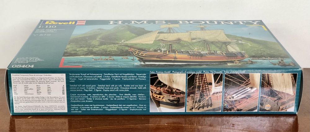 NOWY model HMS Bounty okręt statek Revell 2002 żaglowiec do sklejania