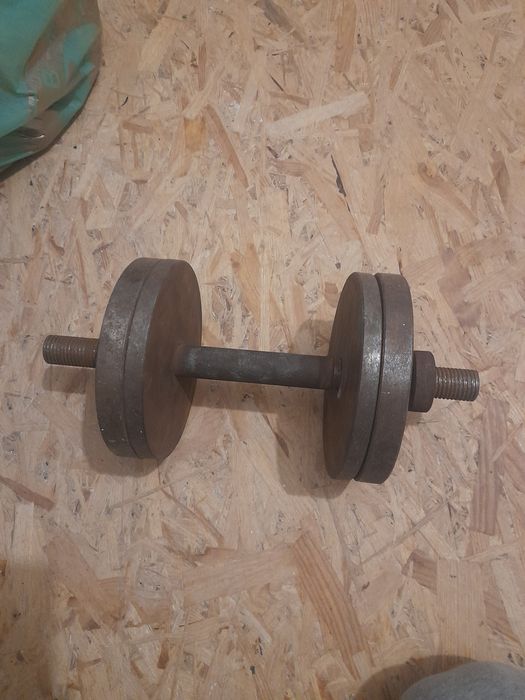 Гантеля  розбірна в наявності бліни 3,5 та 2,5 кг пари