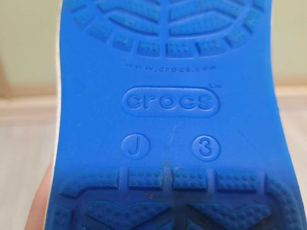 Резиновые сапоги детские Crocs Crocband Rain Boot Темно-синие