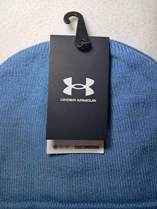 Блакитна шапка UA Halftime Cuff Under Armour Обхват 54.9 см-60.6 см