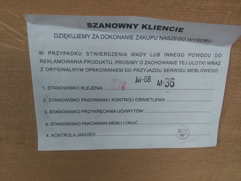 Ścianka szafka RTV Paged Milano fornir panel pod RTV dąb