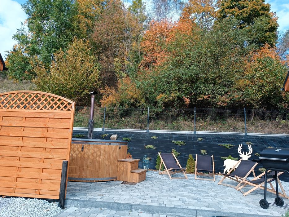 Domek w górach Dom Ferie Nocleg Jacuzzi Balia Sól Zwardoń Beskidy Prom