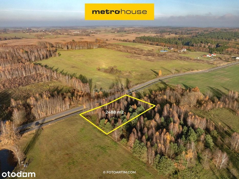 Działka w pięknym miejscu przy nowej drodze