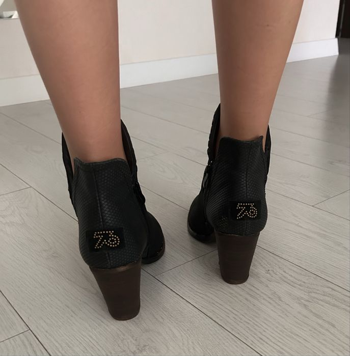 Черевички жіночі мокра шкіра