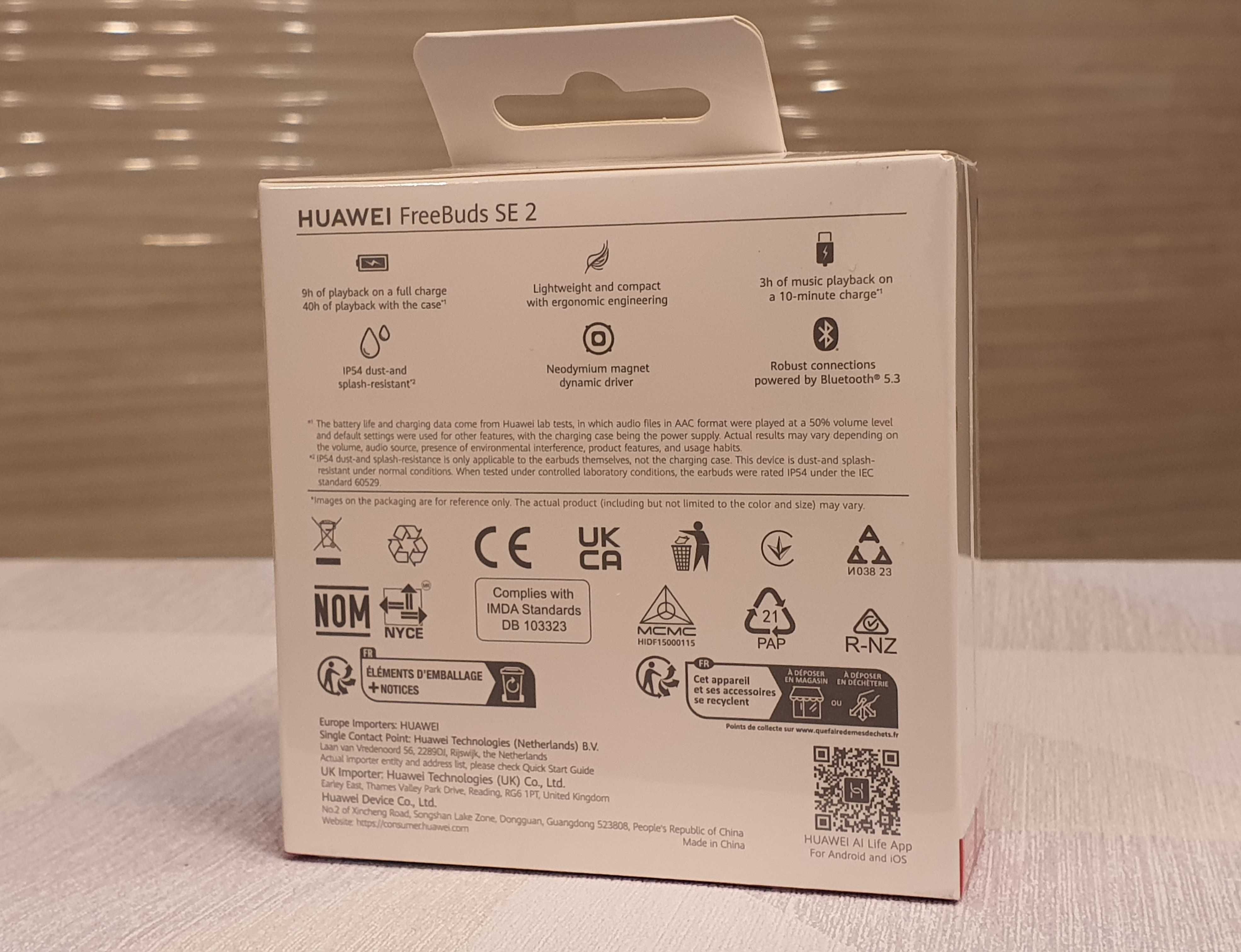 Słuchawki douszne HUAWEI FreeBuds SE 2 – nowe, fabrycznie zafoliowane