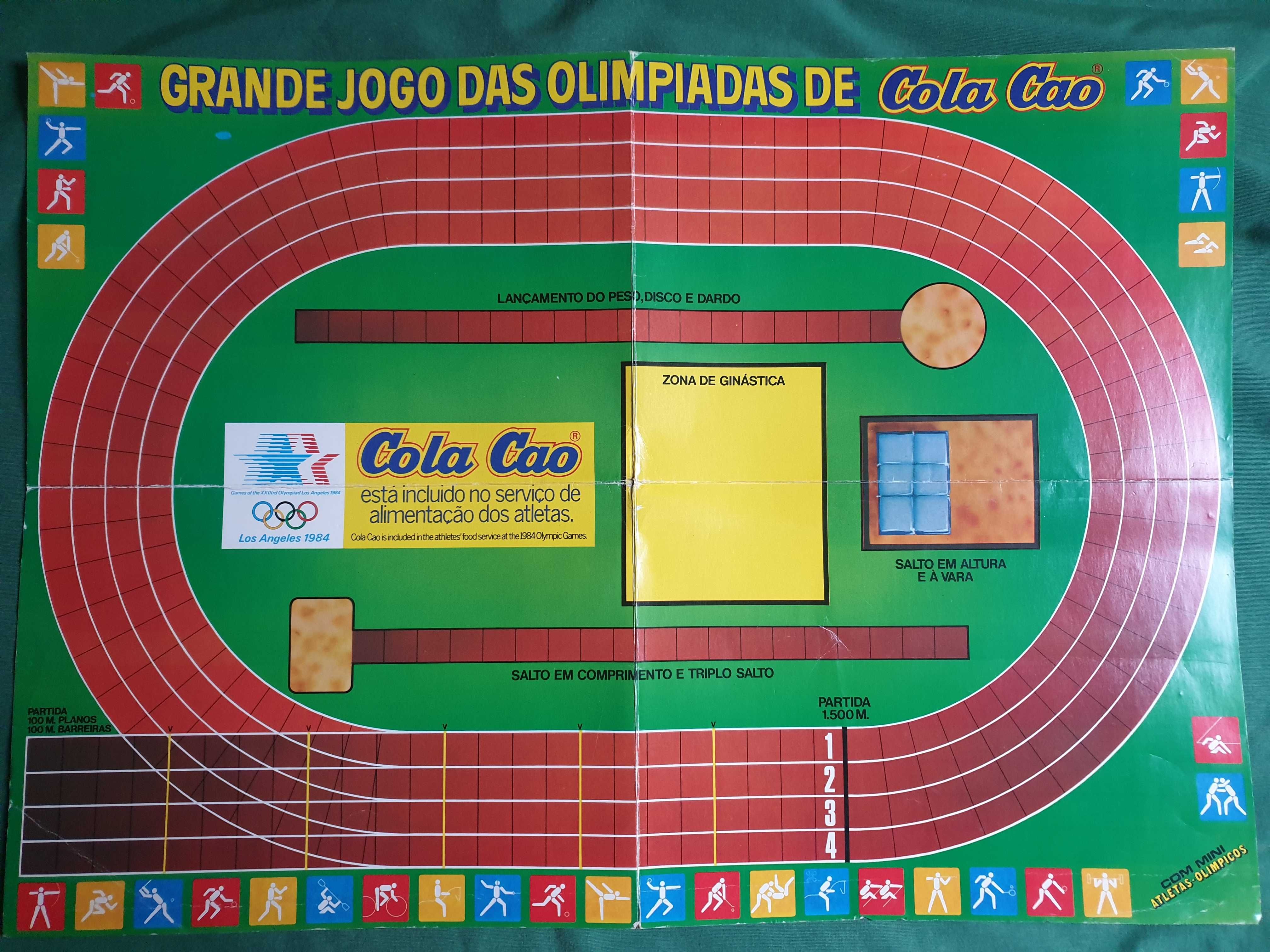 Grande Jogo das Olimpíadas de Cola Cao 1984 Brinde Antigo Cola Cao