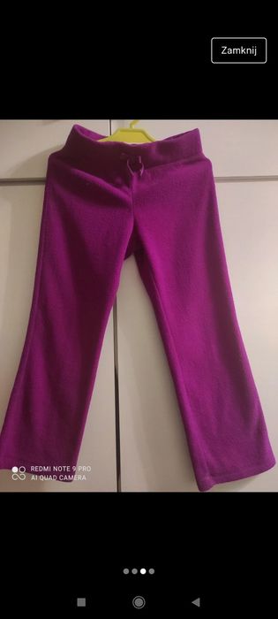 Spodnie polarowe dla dziewczynki