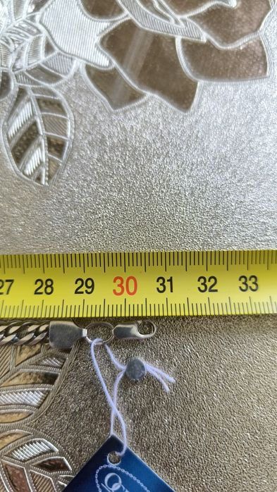 Браслет срібний новий 925 проба 20.7 см подвійний ромб бисмарк панцир