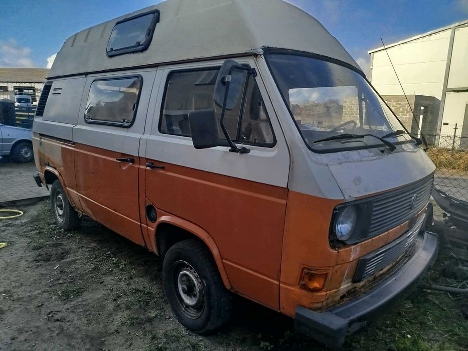 volkswagen t3 camper na chodzie do remontu 1985 1,6 td
