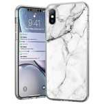 Wozinsky Marble żelowe etui pokrowiec marmur Xiaomi Mi 10 Lite biały