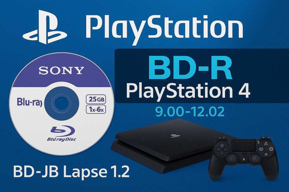Диск Blu ray BD-R Sony Playstation4 ps4 9.00/12.02 GoldHEN