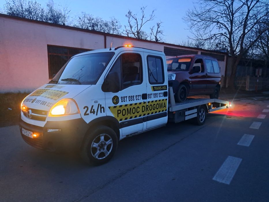 Usługi transportowe pomoc drogowa 24/7