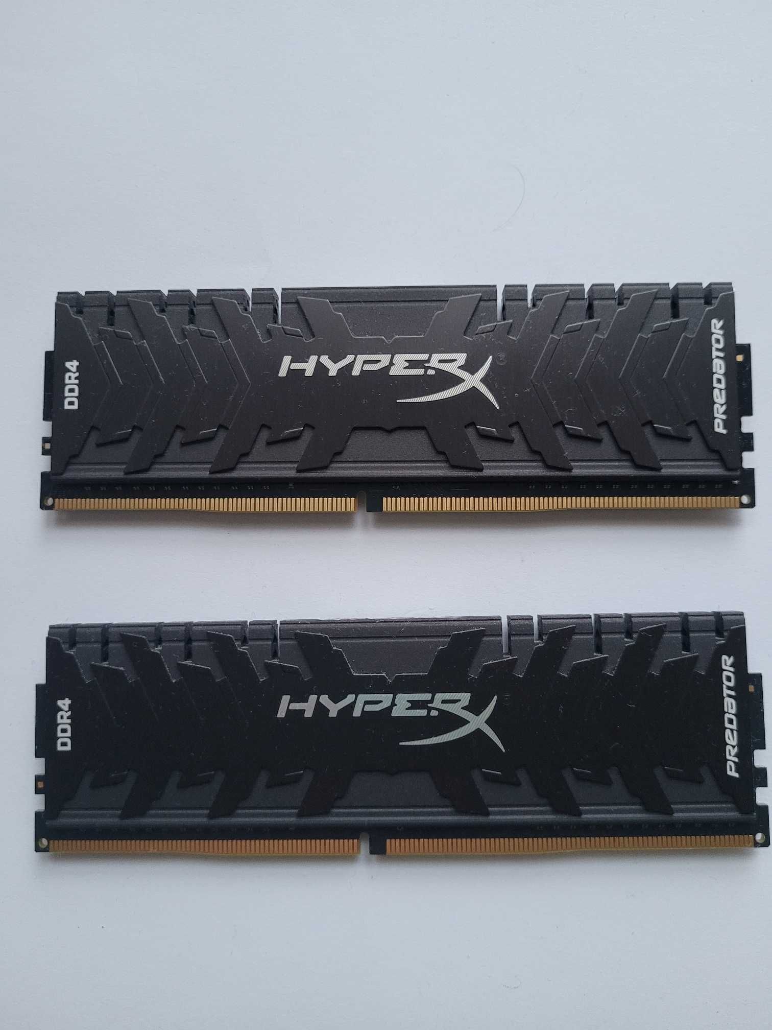 Оперативна  пам'ять  Kingston DDR4  16GB(2X8)  hyperX   predator 2 шт.