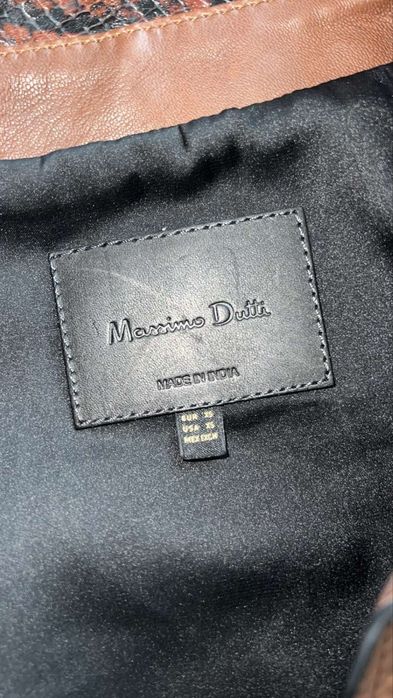 Куртка шкіряна Massimo Dutti xs