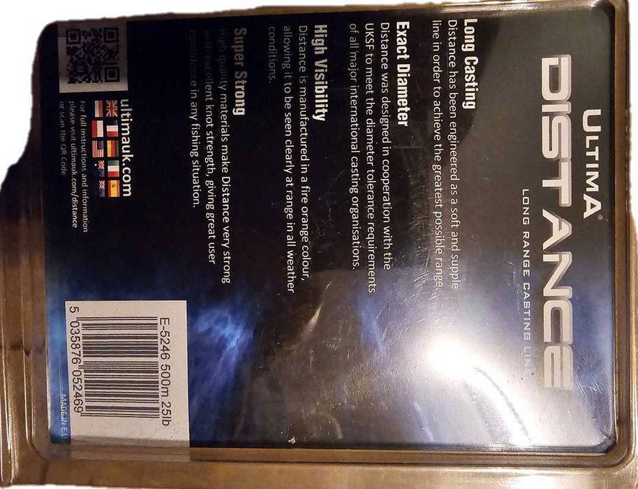 Żyłka Ultima Dustance super strong 500 M 25LB 0.45mm 11.3kg Pomarańczo