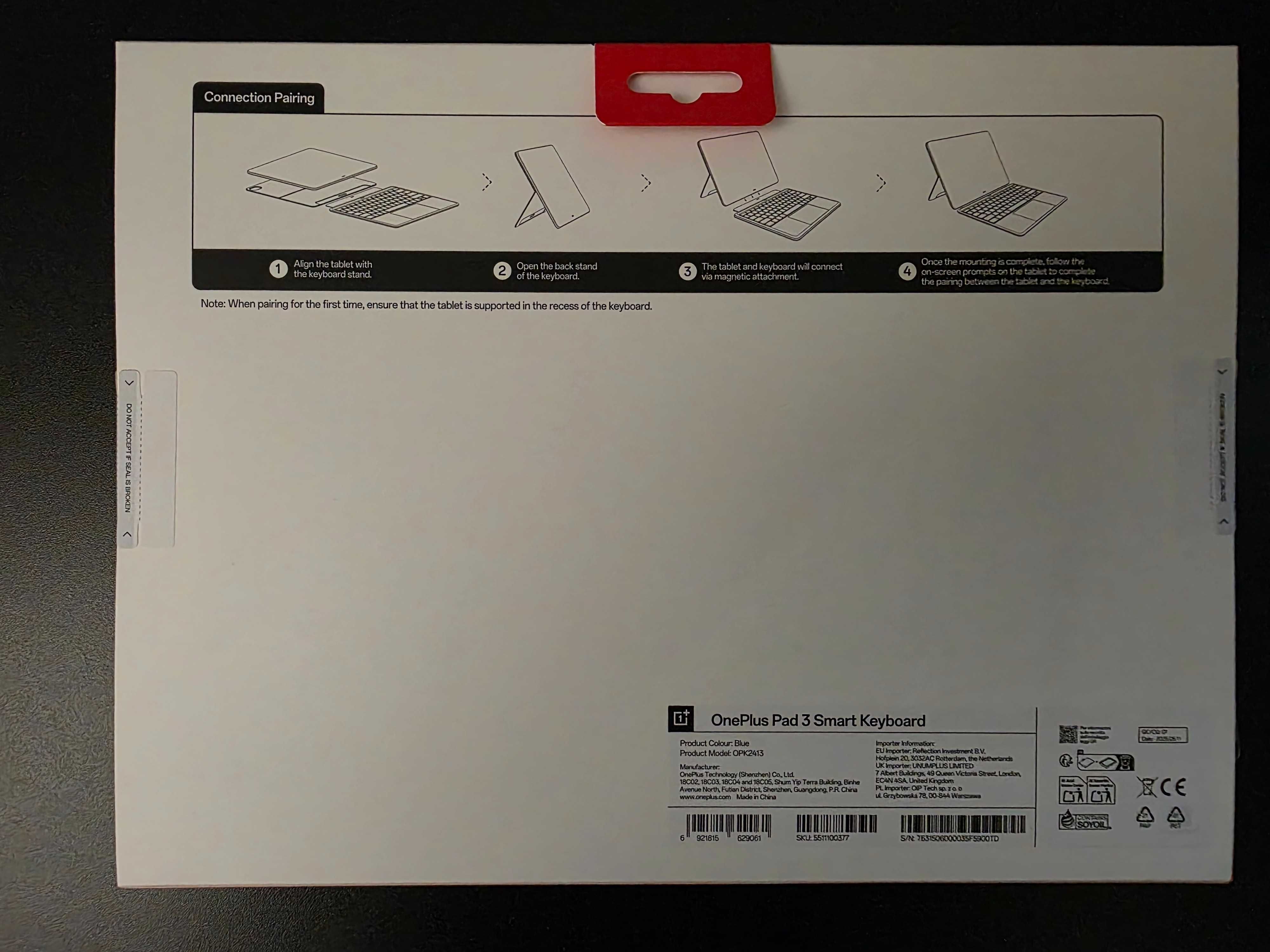 Klawiatura OnePlus Pad 3 Smart Keyboard QWERTY Nowa Gwar. PL