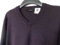 Sweter V-neck 100 % merino wełna L nowy