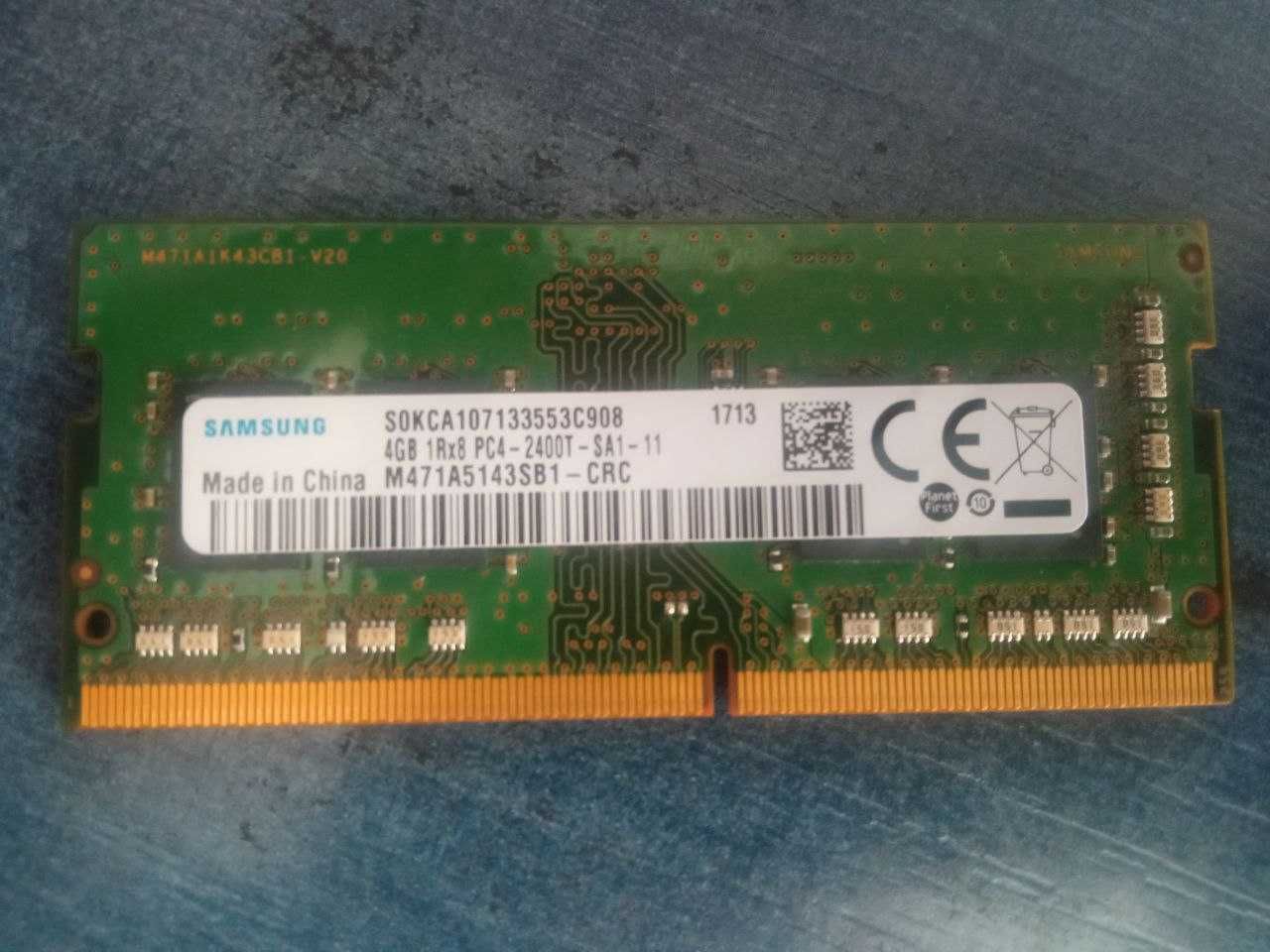 Оперативна па"ять для ноутбука 4gb 1Rx8 pc 400 SA1 11