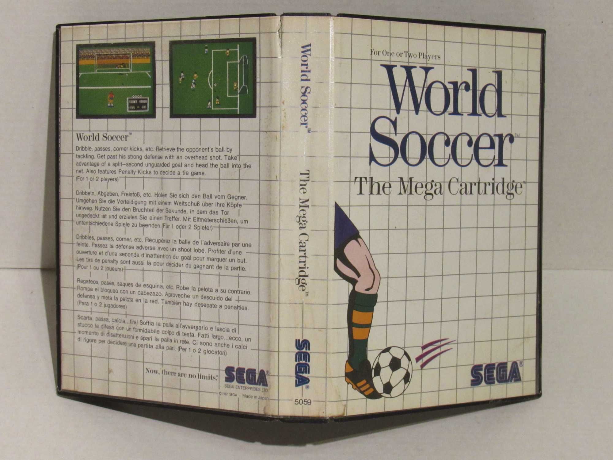 Jogo Sega Master System World Soccer completo
