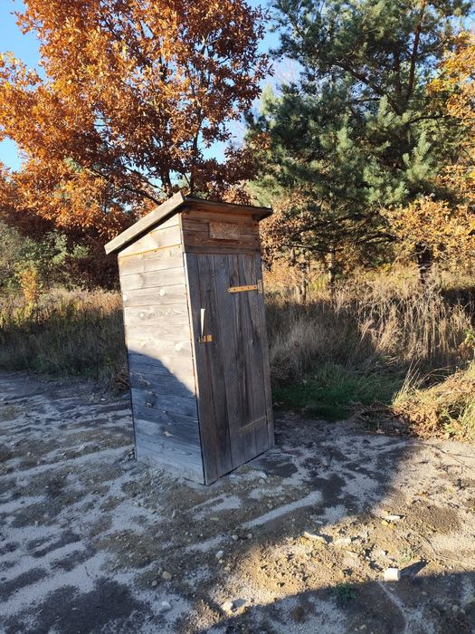 Toaleta drewniana Wc na budowę lub działke letniskową