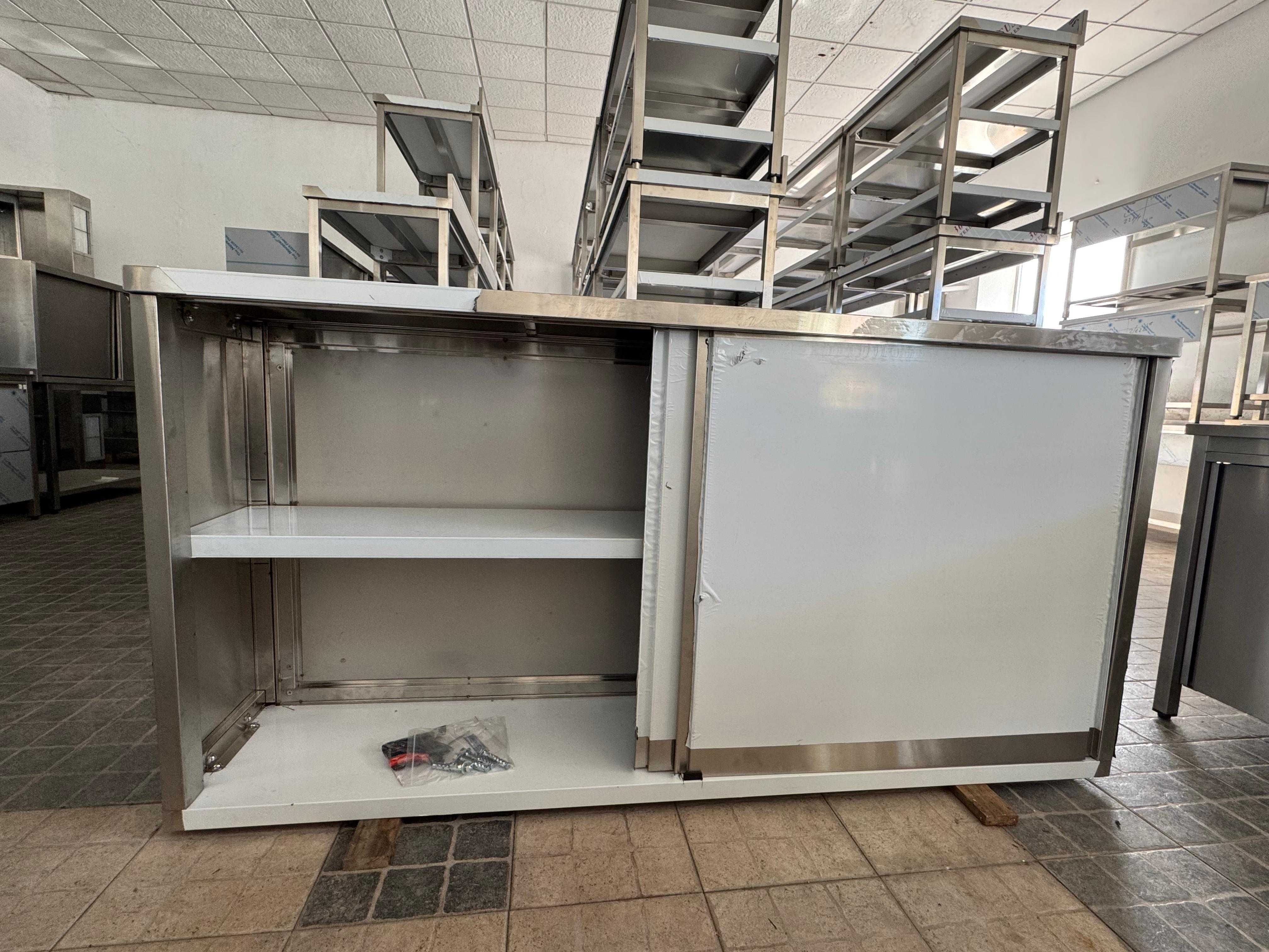 ACM1651 - Armário Mural em Inox de 2m com 1 Prateleira - NOVO