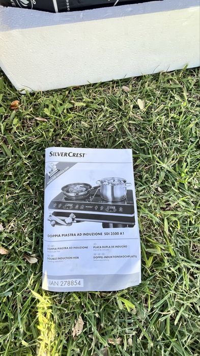 Placa de inducao dupla portatil