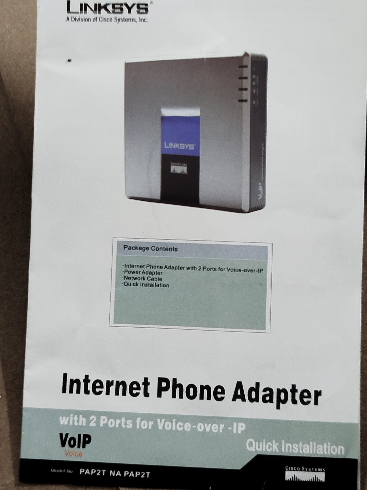 Bramka VoIP Linksys PAP2T-NA (v13)