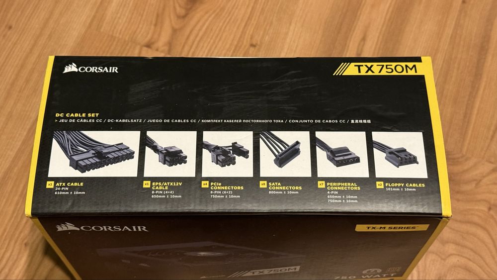 Zasilacz corsair tx750m 750w 80plus gold