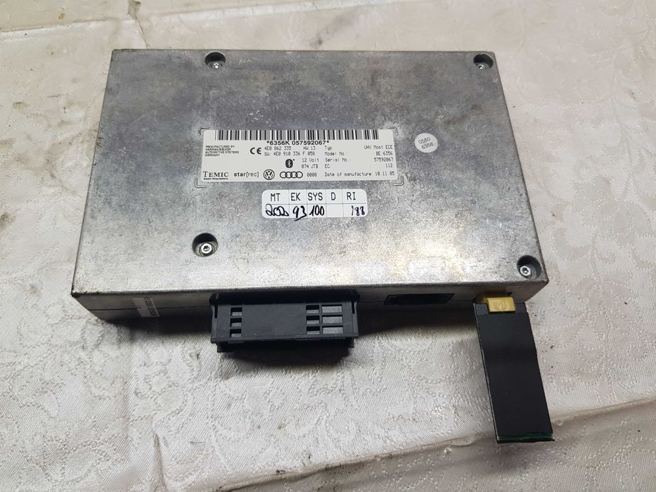 AUDI A6 C6 Moduł Sterownik BLUETOOTH 4E0.862.335