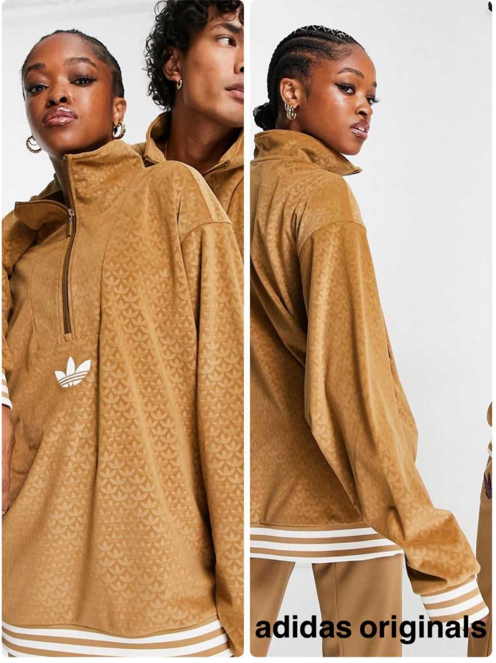Bluza Adidas Originals Adicolor 70s  Velour Welurowa Velvet Unisex