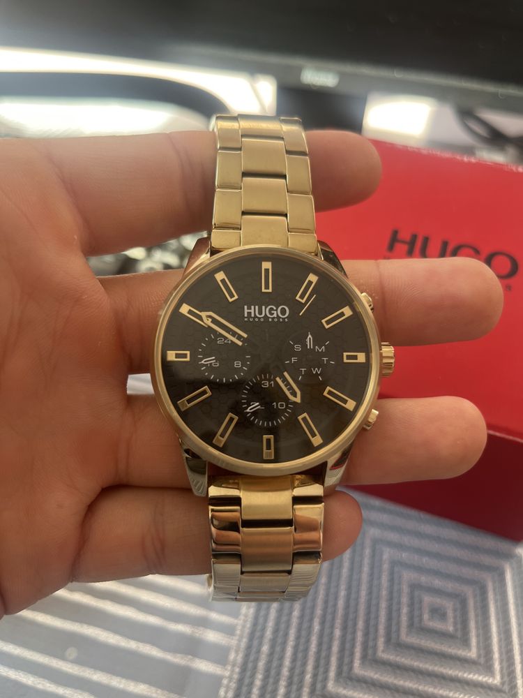 Zegarek meski Hugo Boss Złoty